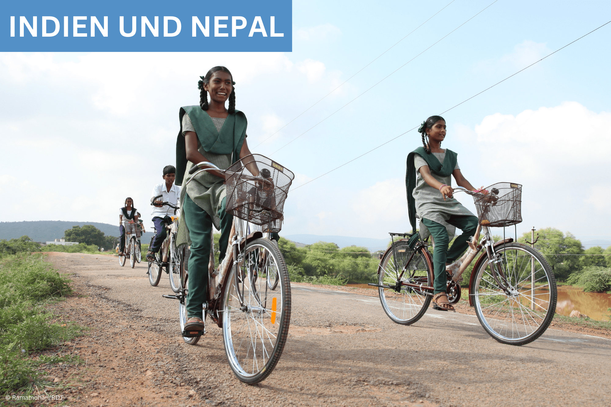 Fahrräder für Bildung in Indien und Nepal © Ramamohan